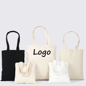 Sacs fourre-tout en toile et coton vierge écologique avec logo personnalisé Sac à provisions en toile de <span class=keywords><strong>haute</strong></span> qualité pour les cadeaux publicitaires de l'entreprise - Product Image 1