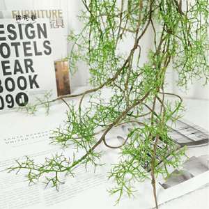 Vignes artificielles vertes 140 cm en PVC souple, plante décorative pour la décoration murale et de plafond - Product Image 2
