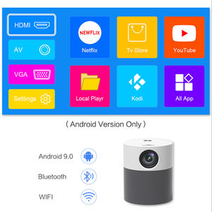 Projecteur portable Touyinger T9 Full HD natif 1080P, <span class=keywords><strong>mini</strong></span> projecteur, home cinéma, projecteur vidéo - Product Image 2