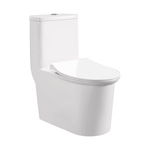 Inodoro Integrado con Sifón Unnie C012 700x390x770mm, Inodoro de Una Pieza para Baño de Hotel - Product Image 1