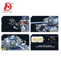 Set de Construcción de Tanque Robótico 2 en 1 con Control Remoto y App, Juguete Educativo STEM Transformable, Regalo de Ensamblaje