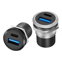 Vente directe du fabricant Connecteurs étanches à montage sur panneau USB RJ45 HDMI sans adaptateur de fil