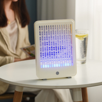 Lampe anti-moustiques électrique rechargeable portable en PP, piège à lumière violette pour moustiques, pour intérieur