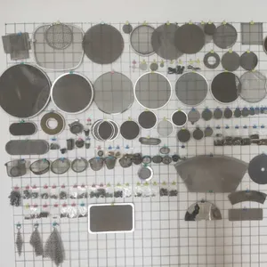 재사용 가능한 25 50 100 0.5 1 2 3 5 6 미크론 스테인레스 스틸 0.25 1 1.5 인치 원형 스크린 필터 메쉬 디스크