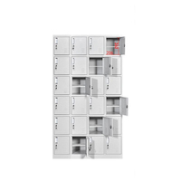 Armoire de rangement moderne à 8 portes en acier inoxydable pour vestiaires de salle de sport, ateliers scolaires, bureaux d'entreprise, entrepôts