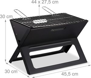 Hot Selling Outdoor <b>Portable</b> Folding <b>Charcoal</b> <b>BBQ</b> Grill X-Shape Foldable Barbecue Grill for Camping Beach Picnic - Product Image 2