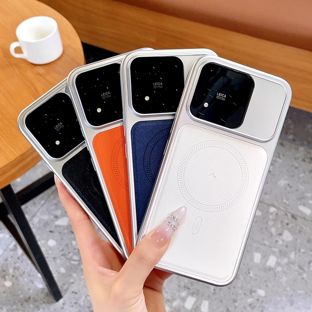 Elegant Skin-Friendly Leather Magnetic Phone Case Shockproof Drop-Resistant Protective Matte Finish Cover Supports Bulk Orders