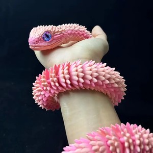 Jouet Serpent Cobra 2025, Serpent Animatronique Imprimé en 3D avec Bouche Dynamique, Jouets Imprimés en 3D, Ornements Décoratifs en Forme de Serpent - Product Image 1