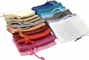 ถุงผ้าดิบหลากสีสำหรับงานคริสต์มาส งานแต่งงาน งานเลี้ยงฉลองวันหยุด ของขวัญ งานฝีมือ DIY สุดฮอต - Product Image 6