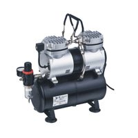 Compresseur d'aérographe sans huile à piston avec réservoir 220V Mini aérographe Sprya Gun compresseur d'air pompe à air