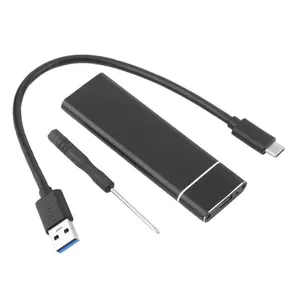 高品质铝制usb3.0至c型m2 ssd硬壳nvme笔记本电脑nvme外壳出售