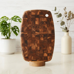 Planche à découper rectangulaire en bois d'acacia naturel, épaisseur 2,5 cm, durable et réutilisable, pour la maison – Offre spéciale - Product Image 1