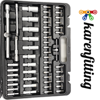 172PCs Cr-v Kit de reparación de automóviles Herramientas 1/2 "1/4" 3/8 "Juego de herramientas combinadas de llave de vaso-001