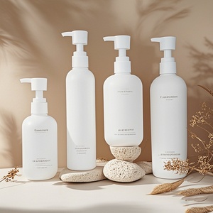 In Stock Frosted White Custom Hdpe Cosmetic Packaging Lotion <b>Bottle</b> Containers Plastic <b>Bottle</b> Pump Spray Moisturizing Shampoo - Product Image 1