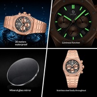 Nouvelle montre à quartz de luxe haut de gamme pour homme en acier inoxydable, aiguilles lumineuses simples, calendrier, décontractée, polyvalente, en alliage, octogonale, chiffres romains