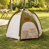 Lit de tente pliable portable pour chat, maison pour animaux de compagnie en maille respirante pour intérieur, extérieur, camping, voyage OEM/ODM