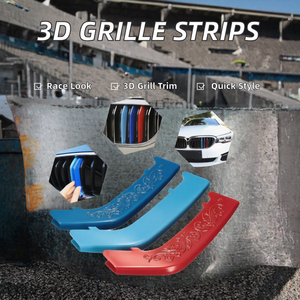 Juego de Adhesivos Decorativos para Parrilla Delantera 3D para BMW Serie 3 F30 2013 2014 2015 Estilo Deportivo - Product Image 2