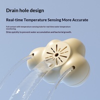 Thermomètre de bain pour bébé en plastique en forme de nuage, modèle CC-415, pour nouveau-nés et enfants, usage domestique, avec design à bulles