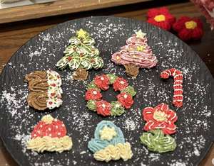 Biscoitos de Natal Artesanais Naturais para Animais de Estimação Sabor <span class=keywords><strong>Chocolate</strong></span> Petiscos para Cães Alimento de Recompensa para Treinamento - Product Image 1