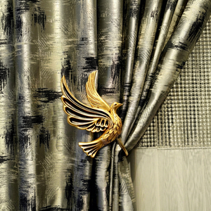Gold Bird <b>Curtain</b> Holdbacks Glam Style Decorative Drapery <b>Hooks</b> Elegant Window Accessories - Product Image 1