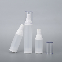 Emballage cosmétique, flacon pompe sans air en plastique givré, scellé, vide, 15/30/50 ml, flacon pour lotion