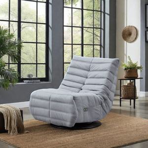 Modern Style Leather Electric Power Recliner Sofa Manufacturer's Chair <b>for</b> House Extendable Feature Fabric Upholstery Metal - Product Image 5