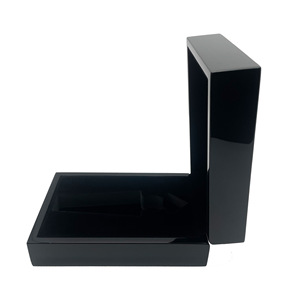 Caja de Perfume Rectangular de Madera Maciza de Terciopelo Negro de 9 mm, Hecha a Mano, Regalo Artesanal, Logotipo Personalizable Impreso, Fabricante de Guangdong - Product Image 3