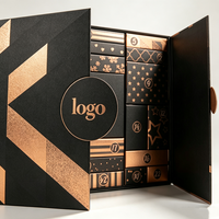 Boîte-cadeau calendrier de l'avent en carton recyclable de luxe, fermeture magnétique, impression personnalisée pour cosmétiques, parfums et bijoux