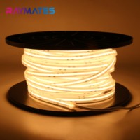 Bande LED ETL haute tension pour extérieur, 400 puces/m, AC120V, longueur de coupe 100mm, 2700K/3000K/4000K/6000K, 10W/m, CRI>90, bande COB