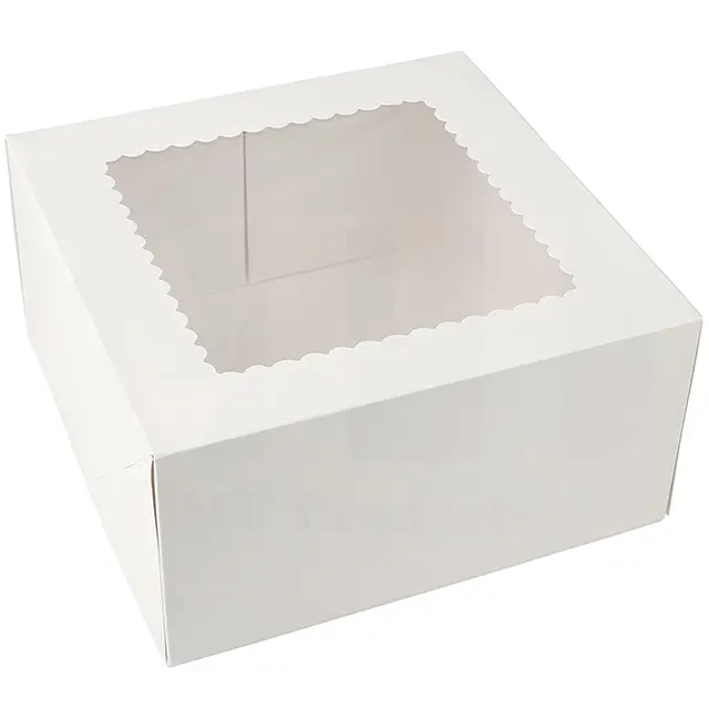 Professionelle Eco-umwelt Food Grade Kuchen Verpackung Weiß Box