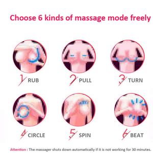 MEISIYU Appareil de massage et de stimulation mammaire électrique chauffant pour femmes, rehausseur de beauté corporelle, masseur vibrant à impulsions pour soutien-gorge - Product Image 3