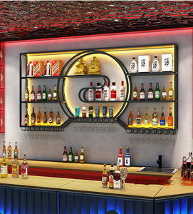 カスタマイズ可能な中国式壁取り付けワインラック新しい家庭用家具パネルスタイルの鉄のサポート - Product Image 5