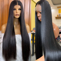 Pelucas de encaje HD sin pegamento, pelucas frontales de encaje con reflejos, cabello virgen brasileño, cabello indio virgen, pelucas frontales de encaje HD de cabello humano liso