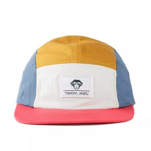 Casquettes de camping à 5 panneaux en coton personnalisées avec logo brodé, chapeaux de course - Product Image 2