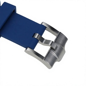 Correa de Reloj de Caucho FKM Natural de 20 mm con Hebilla Sólida y Cubierta Azul Suave y Cómoda - Product Image 6