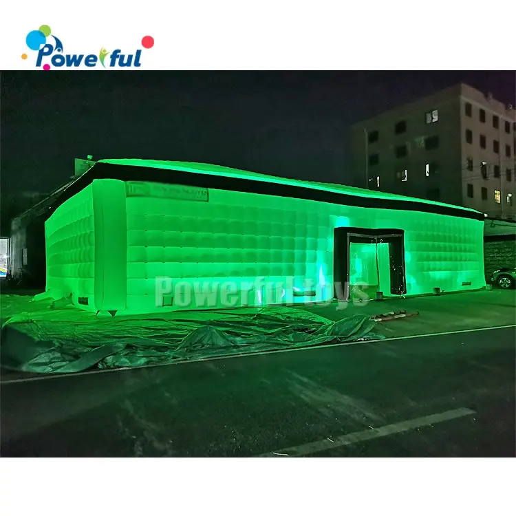 Giant Oxford portable inflatable nightclub shelter party tent with LED lights