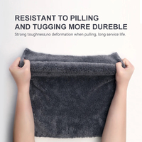 Serviette de séchage de voiture en microfibre sans bordure, 550 g/m², épaisse, chiffon de lavage et de détaillage, sans peluches, chiffons de polissage et de lustrage pour les vitres de voiture
