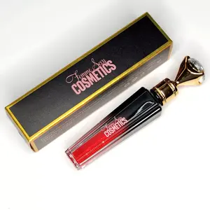 Grosir 100 Buah Wadah Tabung <span class=keywords><strong>Lip</strong></span> <span class=keywords><strong>Gloss</strong></span> Berbentuk Top Berlian Kosong Mewah Label Pribadi 3Ml Tutup Berlian Tabung <span class=keywords><strong>Lipgloss</strong></span> - Product Image 1