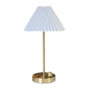 Vintage Gold Rechargeable Table <b>Lamp</b> Cordless Rechargeable Table <b>Lamp</b> Rechargeable Restaurant Table <b>Lamp</b> with Shade - Product Image 6