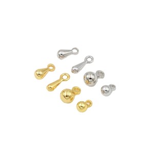 Teardrop Pendant Round Pendant 18K Gold Plated <b>Copper</b> Jewelry Findings For Necklace Making DIY <b>Bracelet</b> Components D98 - Product Image 5