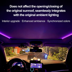 Éclairage d'ambiance LED pour toit ouvrant Rhythm, protocole d'origine, éclairage intérieur réglable pour BMW Série 5/ G60/ G68 X5/X5L/X6/X7 - Product Image 3