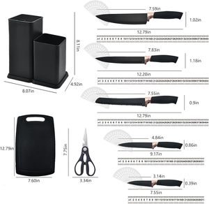 Inthetrend 19-Piece Wood Grip Eco-Friendly <b>Silicone</b> Kitchen Utensils Set-Black Pink Green Luxury Premium 2023 New Style - Product Image 5