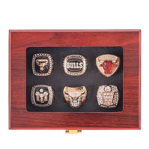 Lot de 6 bagues de championnat de la franchise de basket-ball des <span class=keywords><strong>Chicago</strong></span> <span class=keywords><strong>Bulls</strong></span>, bijoux fantaisie en alliage, vente en gros, directement de l'usine, livraison transfrontalière - Product Image 3