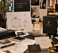 Ensemble d'emballage de parfum de luxe personnalisé, flacon de parfum en verre avec boîte en papier de qualité supérieure