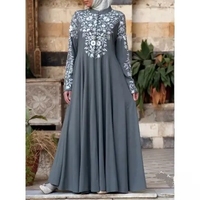 Abayas Kimono pour Femmes Bangladesh Burka Robe Arabe Imprimée Festa Dubaï Abaya Turque Kaftan Vêtement Islamique Robe Musulmane pour Femmes