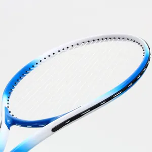 OEM yüksek kaliteli alüminyum alaşım özel Logo renk tenis raketi profesyonel tasarım yetişkin tenis raketi spor eğitimi için