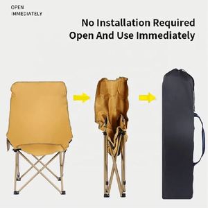 Chaise pliante portable Kermit pour pique-nique, pêche, randonnée, barbecue, plage, camping - Product Image 3