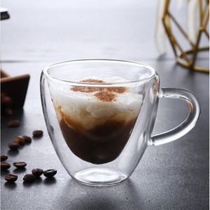 Tùy Chỉnh Hình Trái Tim Cốc Thủy Tinh Với Xử Lý Cao Rõ Ràng Chịu Nhiệt Cốc Thủy Tinh Cho Trà Sữa Nước Trái Cây Cà Phê - Product Image 3