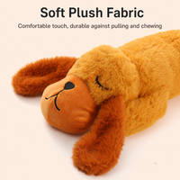 Jouet en peluche couineur pour chien, motif battement de cœur, pour soulager l'anxiété, favoriser le sommeil et le confort comportemental, jouet à mâcher pour chiot, vente en gros, usine OEM personnalisée