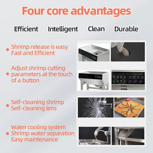 Máquina de desvenado de camarones inteligente ajustable para procesamiento de mariscos, maquinaria de procesamiento de carne, componente central del Motor sin <span class=keywords><strong>daño</strong></span> cerebral - Product Image 2